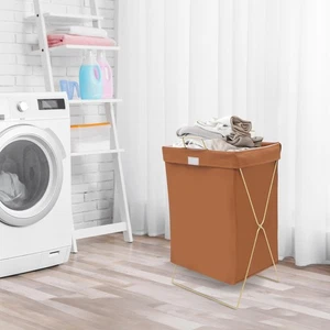 Cesta de lavandería X-Frame con mango plegable cesta de lavandería marrón - Imagen 1 de 14