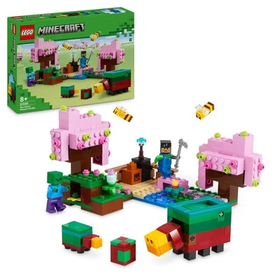 LEGO Minecraft The Cherry Blossom Garden Toy for 8 Plus Year Old Boys & Girls, w - Image 1 of 4