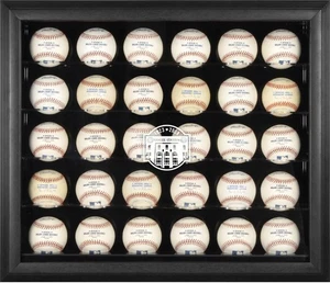 Yankees Stadium Logo Black Framed 30-Ball Display Case - Picture 1 of 1