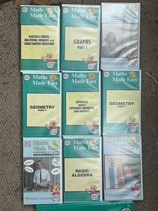 maths made easy vhs video tapes and work books - Picture 1 of 11