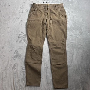 Pantalones Carhartt Para Mujer Talla 10 Alto Marrón Doble Rodilla Utilitarios Calce Ajustado Carpintero - Imagen 1 de 19
