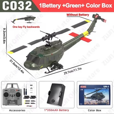 RC Hubschrauber 2.4G 6-Aixs Gyroskop 6CH Höhenhalt - Bild 1 von 4