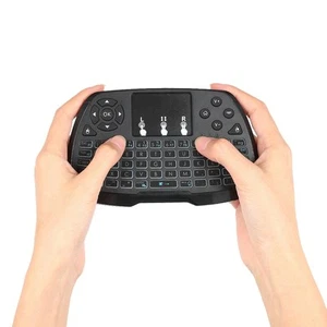 English Version 4 Colors Backlit 2.4GHz Wireless QWERT Keyboard Touchpad Mouse - Picture 1 of 11