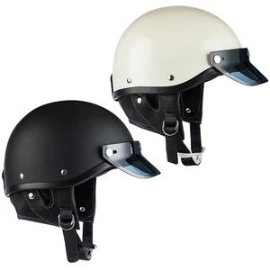 Half Shell Motorcycle Helmets For Man Women Half Face Ventilation Helmet - Picture 1 of 14