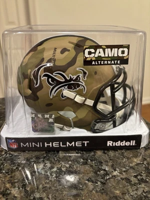 Mini casco de fútbol americano alternativo blanco personalizado Cleveland Brownie velocidad Foto 1 de 4