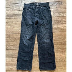 LL Cool J Streetwear Jeans Youth Size 16 Black Straight Leg Belt Loops - Picture 1 of 4