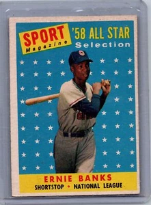 1958 Topps Baseball Card #482 Ernie Banks - Picture 1 of 2