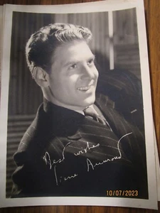 VINTAGE SIGNIERTES WERBUNGFOTO VON JEAN PIERRE AUMONT SCHAUSPIELER b34 - Bild 1 von 2