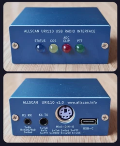 Allscan URI110 USB Funkschnittstelle für HT & Mini-DIN Amateurfunkgeräte: Audio, COS & PTT - Bild 1 von 7