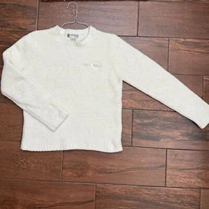 Vtg Oarsman Iowa Hawkeye Womens SMALL Crew Neck Chenille Pullover Sweater - Picture 1 of 7