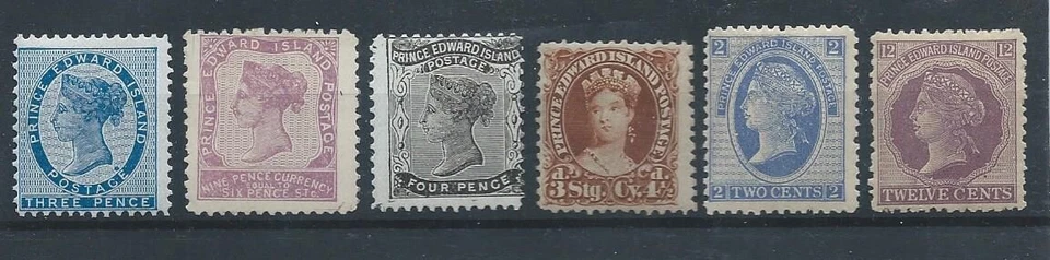 Stamps Prince Edward Island 6 Mint (1 NG) 1868-1872 SC6 : SC16 Very Nice Lot - Image 1 of 1