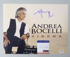 52230 Andrea Bocelli Opera Singer Signed 11x14 Photo AUTO PSA/DNA COA 