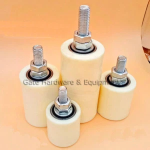 NSEE 2pk 43*40mm 1,7" x 1,6" Cuscinetto Ruota Cancello Guida Scorrevole Acciaio con Bullone - Foto 1 di 1