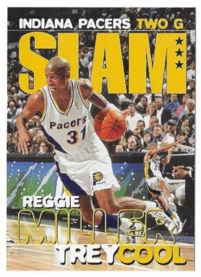 REGGIE MILLER 1996-97 NBA Hoops Basketball # 322 Indiana Pacers HOF NM - MT - Image 1 of 2