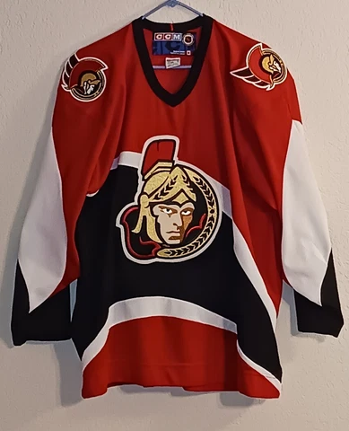 Ottawa Senators CCM Jersey Red Black XL Vintage - Clean Mint Cover
