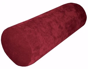 ma15g Scarlet Sofa Chenille Velvet Bolster CASE Neck Roll Cushion COVER Cus*Size - Picture 1 of 7