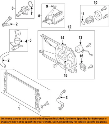 Used Engine Coolant Reservoir fits: 2007 Mazda 5  Grade A Foto 1 de 2