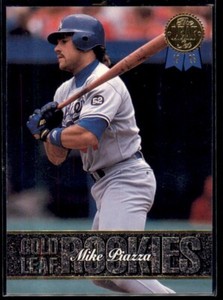 1993 Leaf Gold Rookies Update Mike Piazza Los Angeles Dodgers #4
