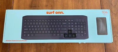New SURF ONN WIRELESS KEYBOARD AND MOUSE 104 Keys PC and MAC - Image 1 of 4