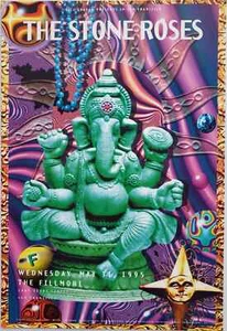 Poster concerto Stone Roses San Francisco 1995 F-190 The Fillmore Green - Foto 1 di 1