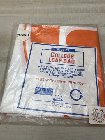 Vintage UT Tennessee Vols Volunteers College Leaf Bags 56"x60" Big Orange VFL Cover