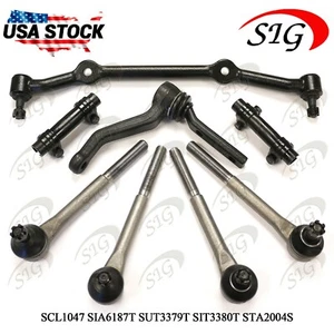 For 1998 - 2004 Chevy S10 2WD Inner Outer Tie Rod Center Link Idler Arm 8PC Kit - Picture 1 of 5