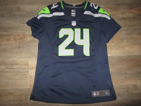 Seattle Seahawks Marshawn Lynch Women's Nike NFL Football Jersey #24 Team L Cover