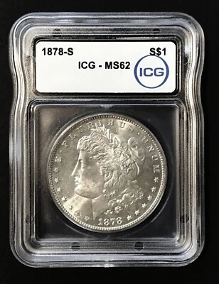 1878 S Morgan Silver Dollar Coin #354 - MS62 UNCIRCULATED - CERTIFIED - Image 1 of 4