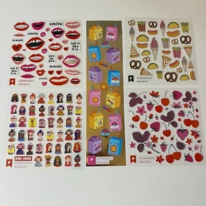 Pipsticks Aufkleber Set Lippen Essen Girl Gang Saftboxen + - Bild 1 von 8