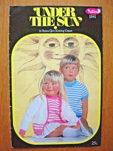 Patons Knitting Pattern Booklet - UNDER THE SUN - 7 Styles 20-30" Designs 4Ply - Picture 1 of 2