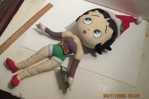 BETTY BOOP CLOTH DOLL SANTA 16.5" KELLYTOY The Betty Boop X-MAS Collection - Picture 1 of 6