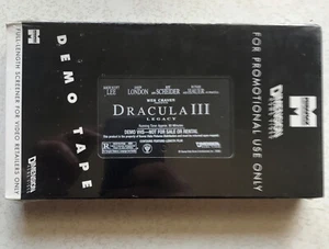 Dracula 3 III Legacy VHS Tape | Horror Wes Craven *EXTREMELY RARE* Promo Demo - Picture 1 of 5