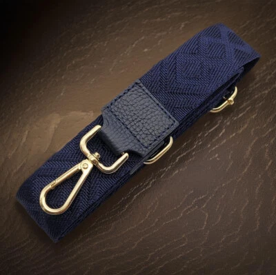 LEMASI Ersatz Taschengurt Schultergurt Tragegurt Schulterriemen 4cm made in Italy navy