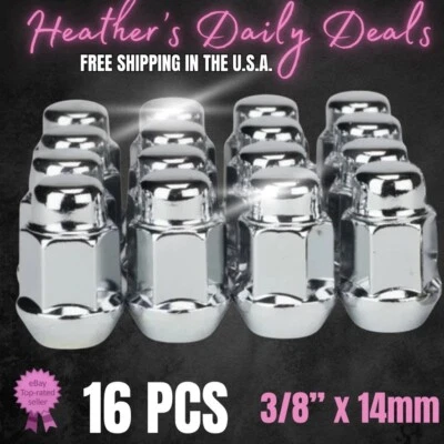 Bulge Lug Nuts 2011–2012 Polaris RZR S 800 LE UTV Wheel Rim Nut Tapered Chrome - Image 1 of 2