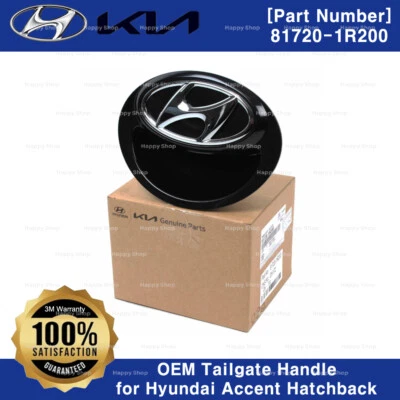 Manija de puerta trasera genuina 817201R200 para Hyundai Accent Hatchback 2012-2017 Foto 1 de 3