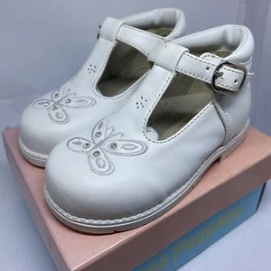 Nino Pequeno Baby Dress Shoes Size 6. New In Box. Leather. Butterfly - Picture 1 of 5