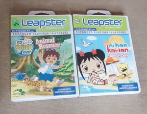 Lot of 2 LeapFrog Leapster 2 Games Nihao Kai Lan Go Diego - Picture 1 of 7
