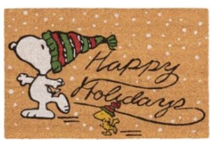 Nourison Peanuts Happy Holiday Skating Door Mat, 18 X 28 - Multicolor - Picture 1 of 3