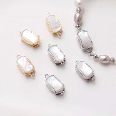 1 Set Rectangle Toggle Clasps,End Clasps Connector for Bracelet Necklace Making - Image 1 of 4