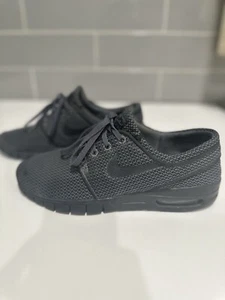 Nike SB Stefan Janoski Max Black Grey Athletic Shoes Men’s Size 7.5- 631303-006 - Picture 1 of 11