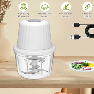 400ml Elektrisch Zerkleinerer Gemüseschneider Zwiebelschneider Multizerkleinerer - Bild 1 von 12