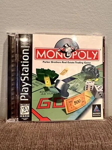 Monopoly  (Sony PlayStation 1, 1998, PS1 w/ Manual, JC) Black Label - Picture 1 of 4