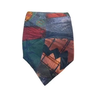 Bugatti Seidenkrawatte Abstrakter Kunstdruck Mehrfarbig Geometrisches Muster Krawatte Z-33 - Bild 1 von 4