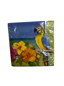 Tropical Vacation Bird Beach Summer Luau Beach Party Paper Luncheon Napkins - Picture 1 of 1