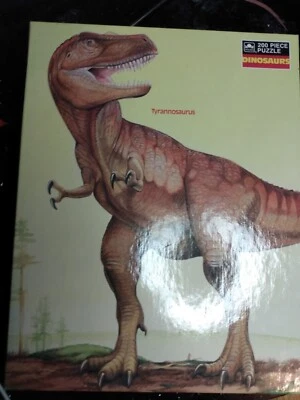 Vintage 1988 The Rainbow Works 200pc Puzzle "Tyrannosaurus" Factory Sealed  - Image 1 of 4