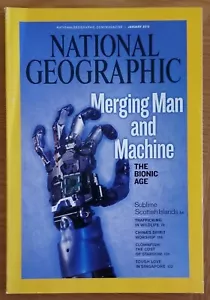National Geographic Januar 2010, Verschmelzung von Mensch und Maschine, sehr guter Zustand - Bild 1 von 2