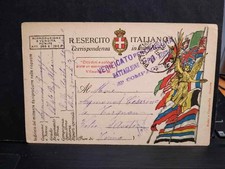 Timbro WW1 Posta Militare Battaglione Alpini AOSTA 41° Compagnia 1918 WY417