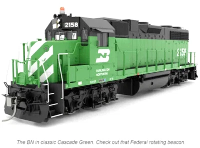 Rapido ~ HO Scale ~ Burlington Northern BN #2177 ~ EMD GP38 ~ DC Version ~ 38031 - Image 1 of 2