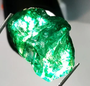 Natural Green Emerald Uncut Rough 39.25 Ct Loose Gemstone Certified Emerald Gem - Picture 1 of 6