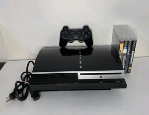 Sony PlayStation 3 Fat PS3 80GB CECHK01 Video Game Console Bundle - Tested - Picture 1 of 19